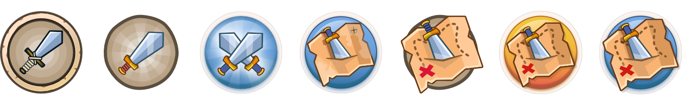 Mobile Button Icon Evolution