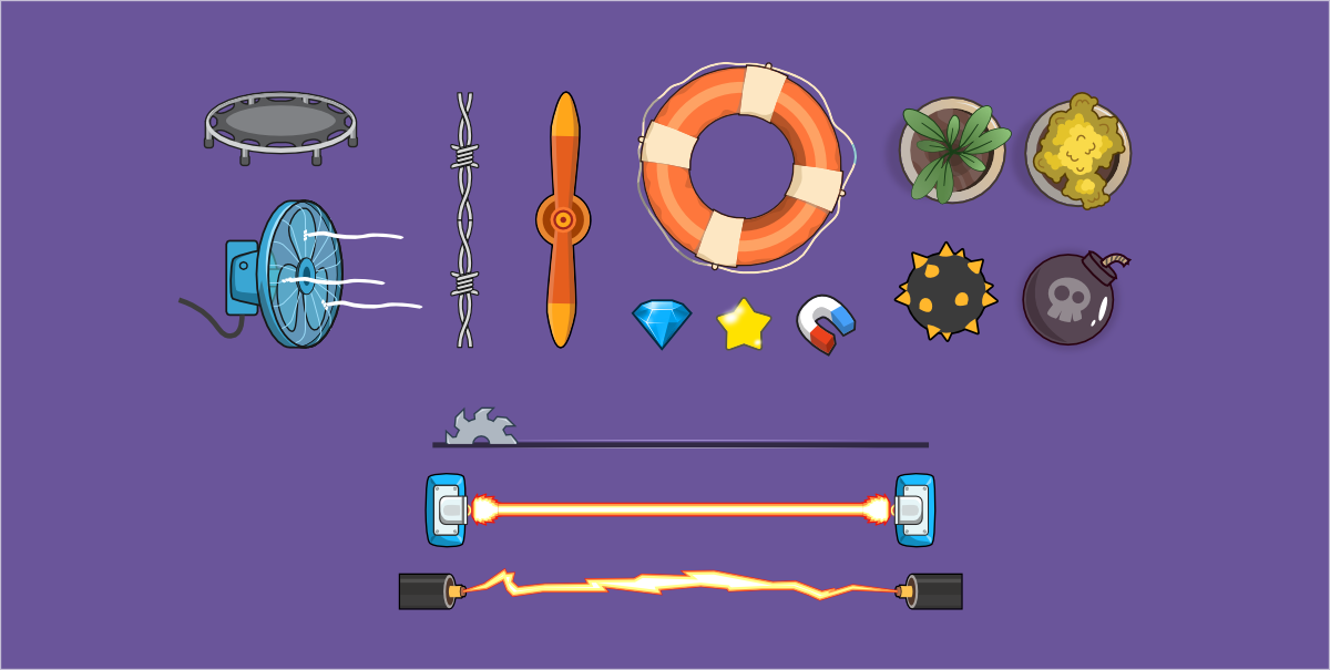 Mobile game concept objects